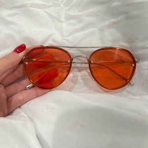 Y2K Sunglasses (Red Tinted)